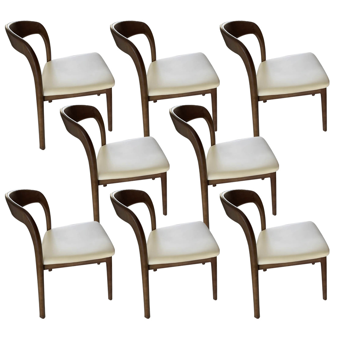 Upholstered Dining Side Chair Solid Wood Dining Room Chair for Home