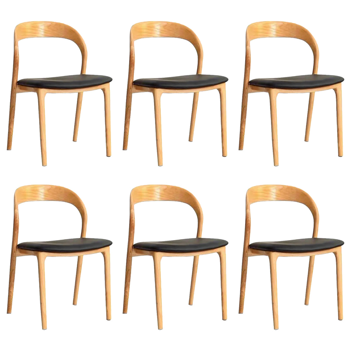 Upholstered Dining Side Chair Solid Wood Dining Room Chair for Home