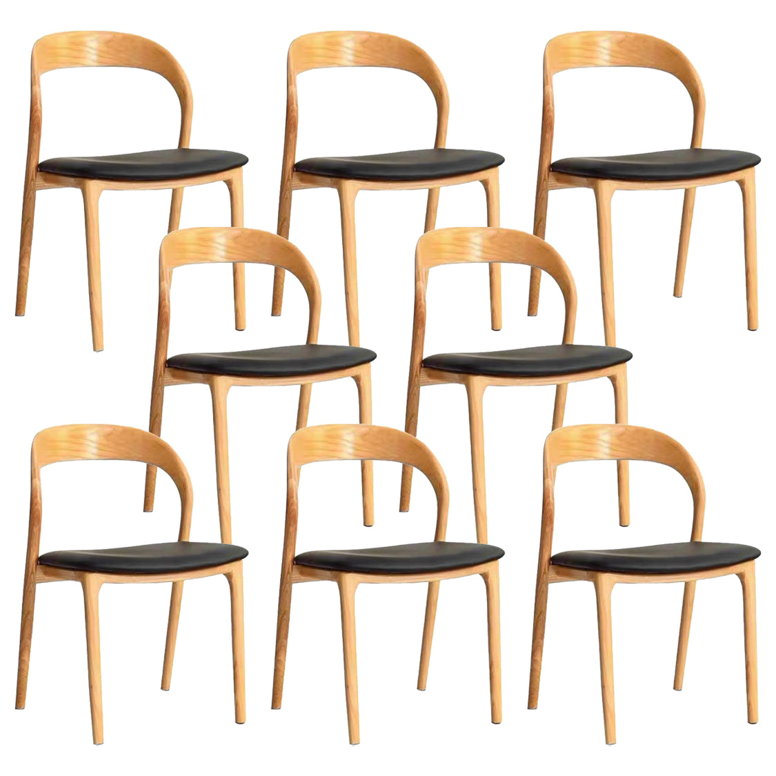 Upholstered Dining Side Chair Solid Wood Dining Room Chair for Home