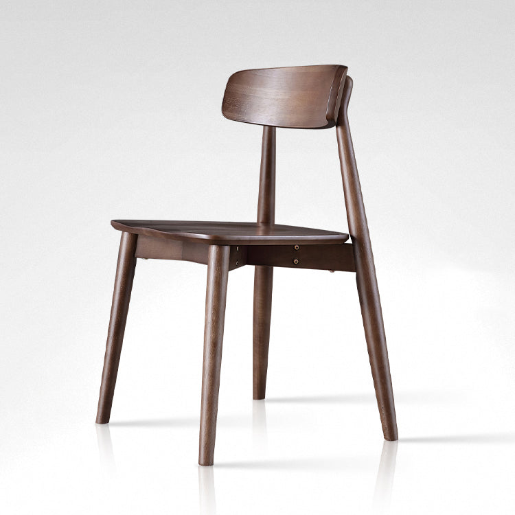 Contemporary Style Dining Chair Armless Dining Chair with Wooden Legs for Kitchen