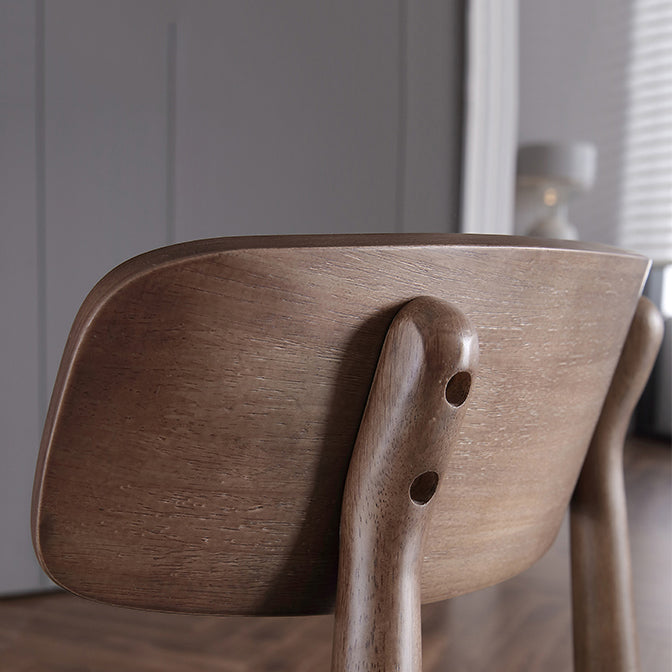 Contemporary Style Dining Chair Armless Dining Chair with Wooden Legs for Kitchen