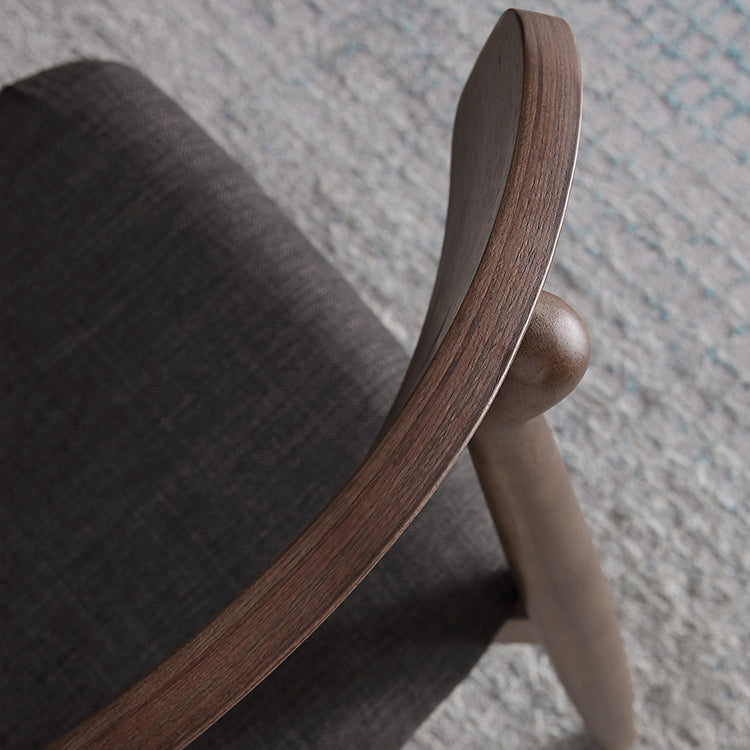 Contemporary Style Dining Chair Armless Dining Chair with Wooden Legs for Kitchen