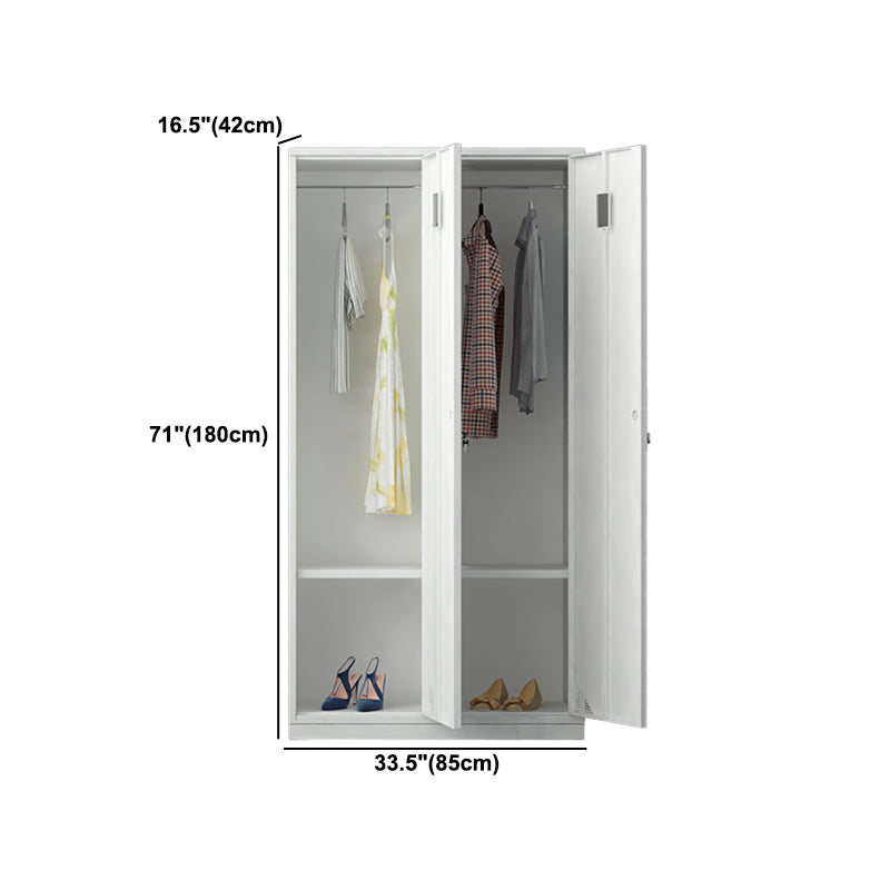 Metal Contemporary Indoor Cabinet Grey Hinged Door Storage Cabinet