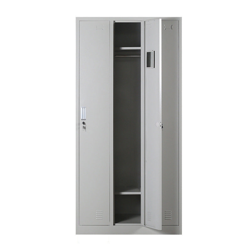 Metal Wardrobe Cabinet Contemporary Grey Wardrobe Armoire for Home