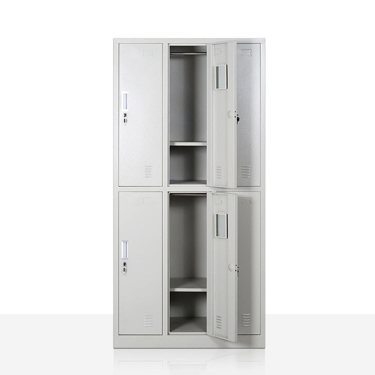 Metal Wardrobe Cabinet Contemporary Grey Wardrobe Armoire for Home