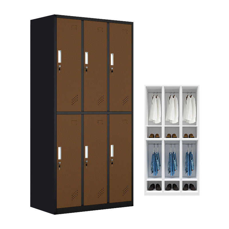 Hinged Wardrobe Armoire Metal Contemporary Wardrobe Cabinet for Bedroom