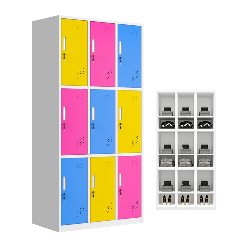 Hinged Wardrobe Armoire Metal Contemporary Wardrobe Cabinet for Bedroom