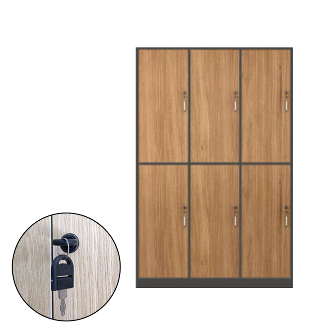 Contemporary Brown Storage Cabinet Manufactured Wood Hinged Door Cabinet