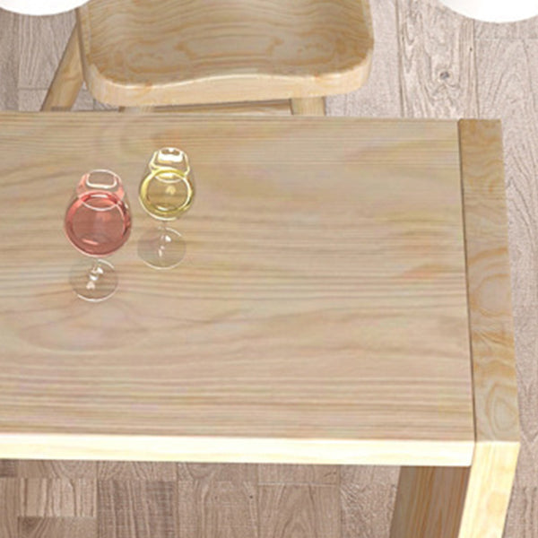 Industrial Rectangular Pub Table Set 1/5 Pieces Wooden Counter Table with Backless Stools