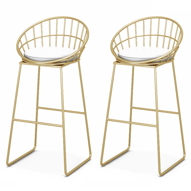 Glam Style 1/2/3 Pieces Bar Table Set Rectangle Bar Table with Metal High Stools for Home