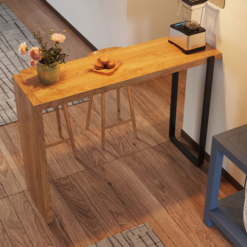 Modern Bar Table Set 1/2/3 Pieces Rectangle Bar Table with High Wood Stools