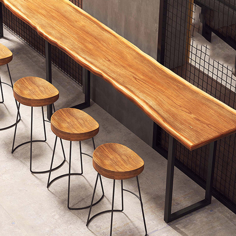 1/4/5/7 Pieces Industrial Rectangular Pub Table Set Wooden Counter Table Set