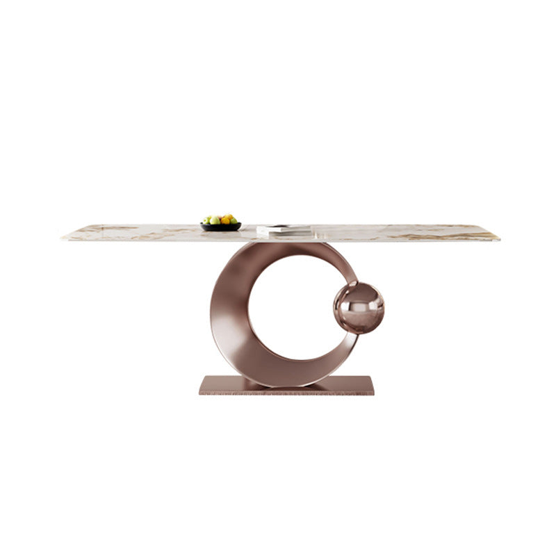 Modern Style Sintered Stone Dining Table Set 1/4/5/7/9 Pieces Dining Set for Home Use