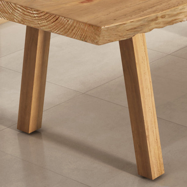 Modern 1/4/5/6 Pieces Dining Set Rectangle Pine Wood Dining Table for Dining Room