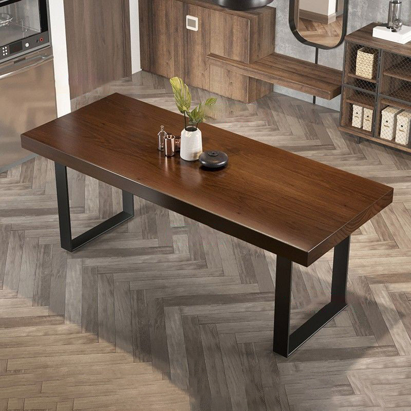 Industrial Dining Set 1/5/7 Pieces Rectangle Pine Wood Dining Table for Kitchen