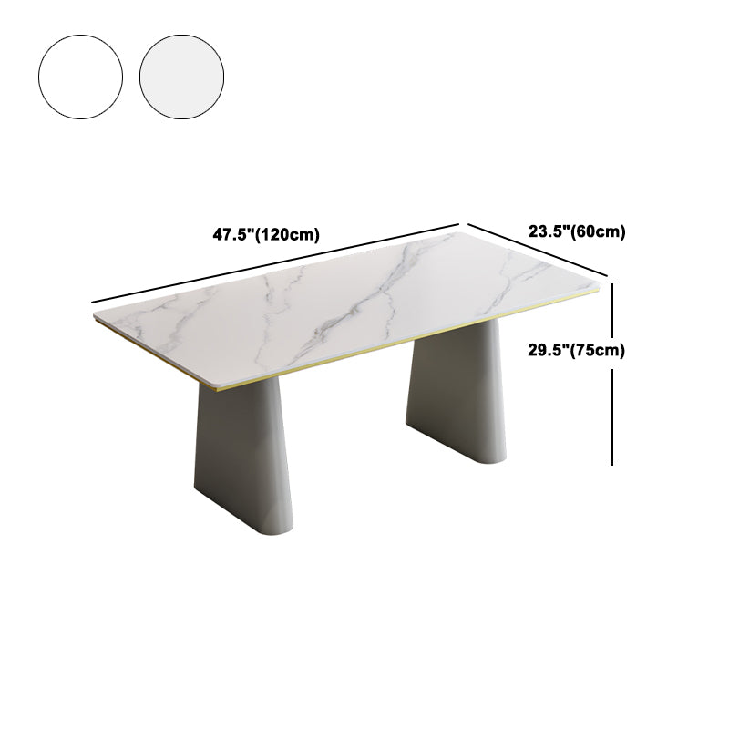 Modern Style 1/5/7 Pieces Dining Set Rectangle Stone Dining Table for Dining Room