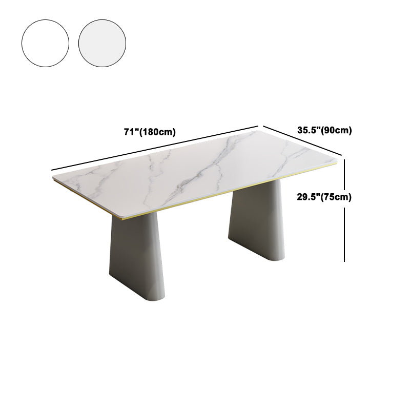 Modern Style 1/5/7 Pieces Dining Set Rectangle Stone Dining Table for Dining Room