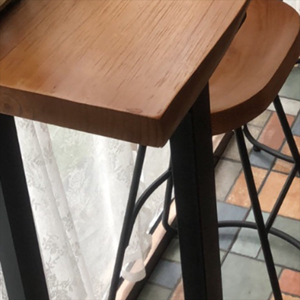 Rectangle Pub Table Modern Bar Height Solid Wood Bar Table for Indoor