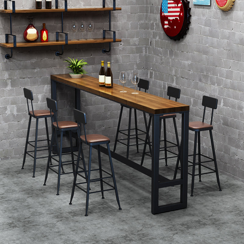 Solid Wood Table Rectangle Dining Table for Kitchen Living Room Coffee Room