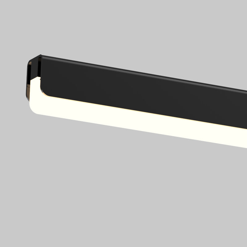 Modern Style Linear Pendant Light Metal 1 Light Hanging Light