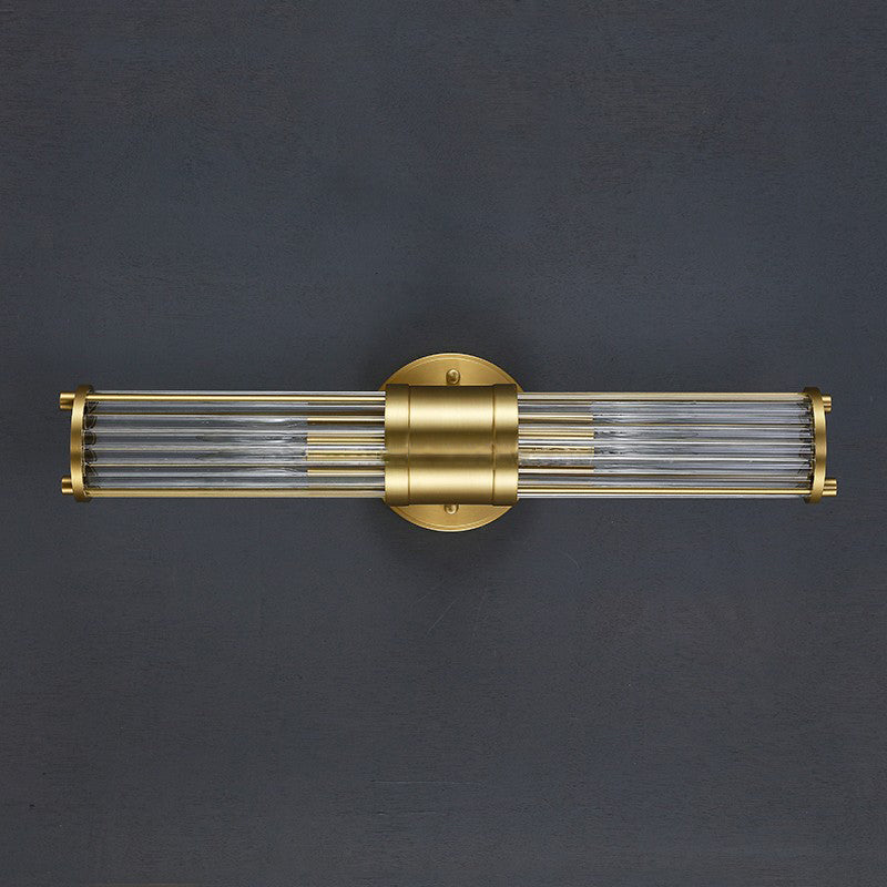 Glass Cylinder Wall Sconces Modern Style Multi Lights Wall Mounted Lamps