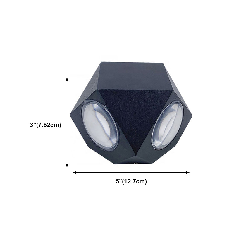 Modern Style Geometric Wall Lighting Fixtures Metal 4 Lights Wall Washer Sconce