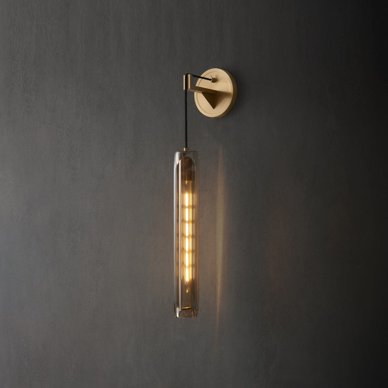 Oval Shade Crystal Wall Sconce Modern Style 1 Light Wall Mount Light Fixture