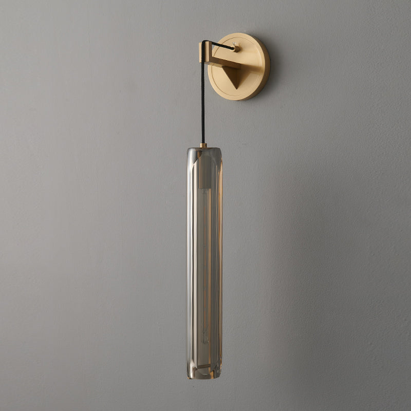 Oval Shade Crystal Wall Sconce Modern Style 1 Light Wall Mount Light Fixture