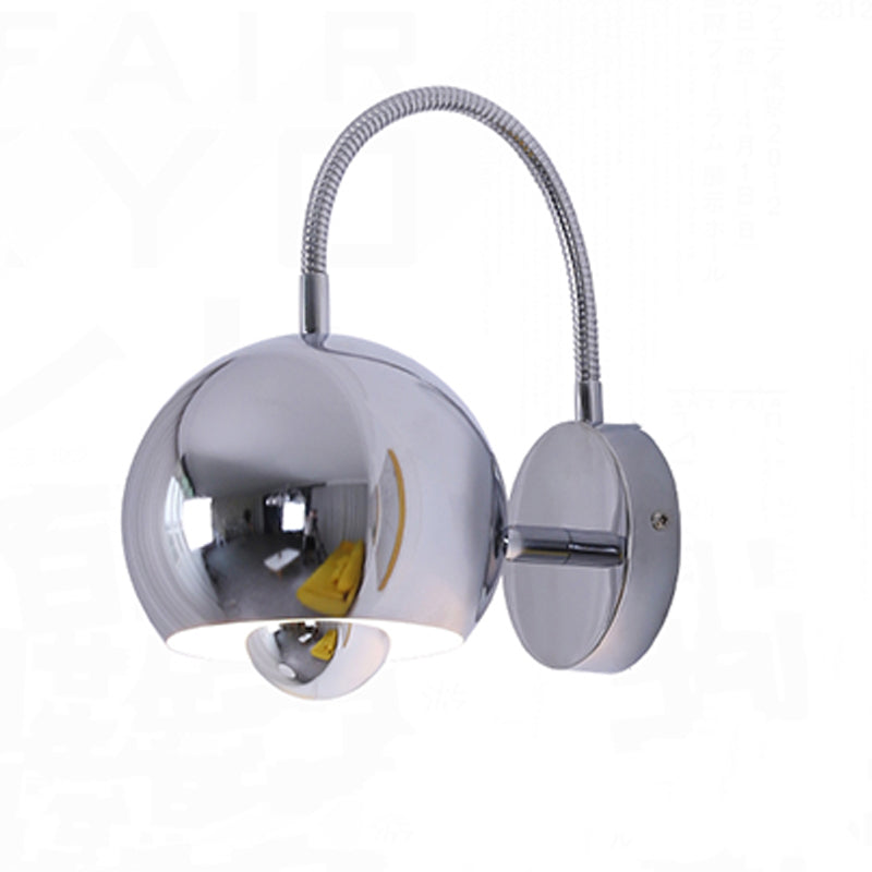 Modern Style Ball Wall Light Sconces Metal 1 Light Wall Lighting