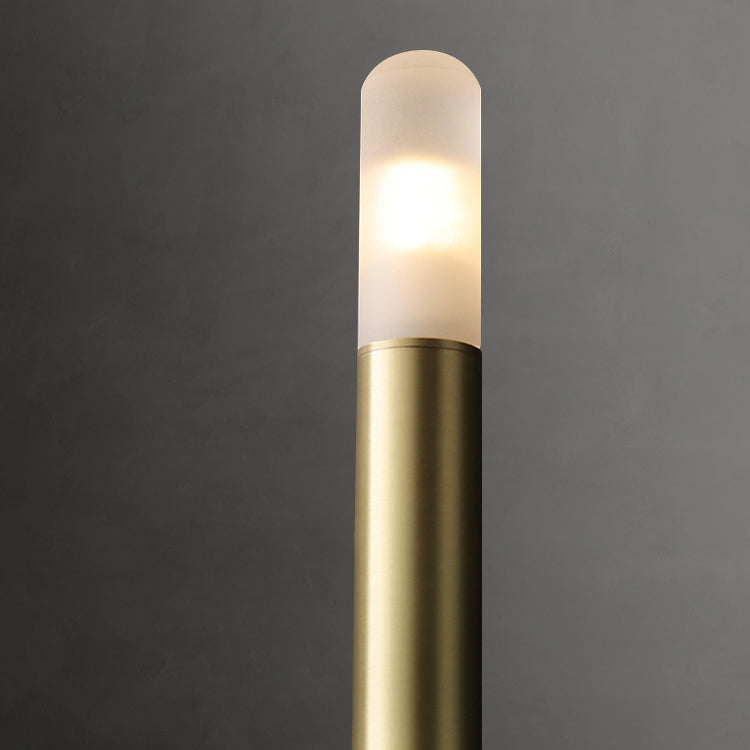 Linear Shade Metal Wall Sconce Modern Style 1 Light Wall Mount Light Fixture in Brass