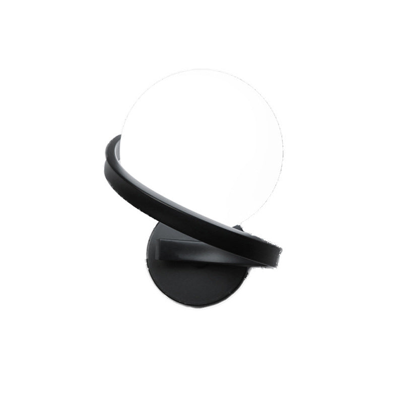 Modern Style Sphere Wall Mounted Lamps Glass 1 Light Wall Sconces