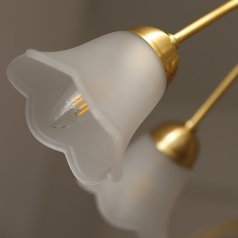 Modern Style Flower Shaped Wall Light Sconces Metal 1 Light Wall Lighting