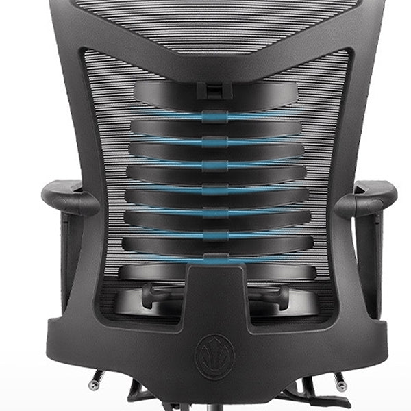 Modern Fixed Arms Office Chair Ergonomic Breathable AirGrid Chair