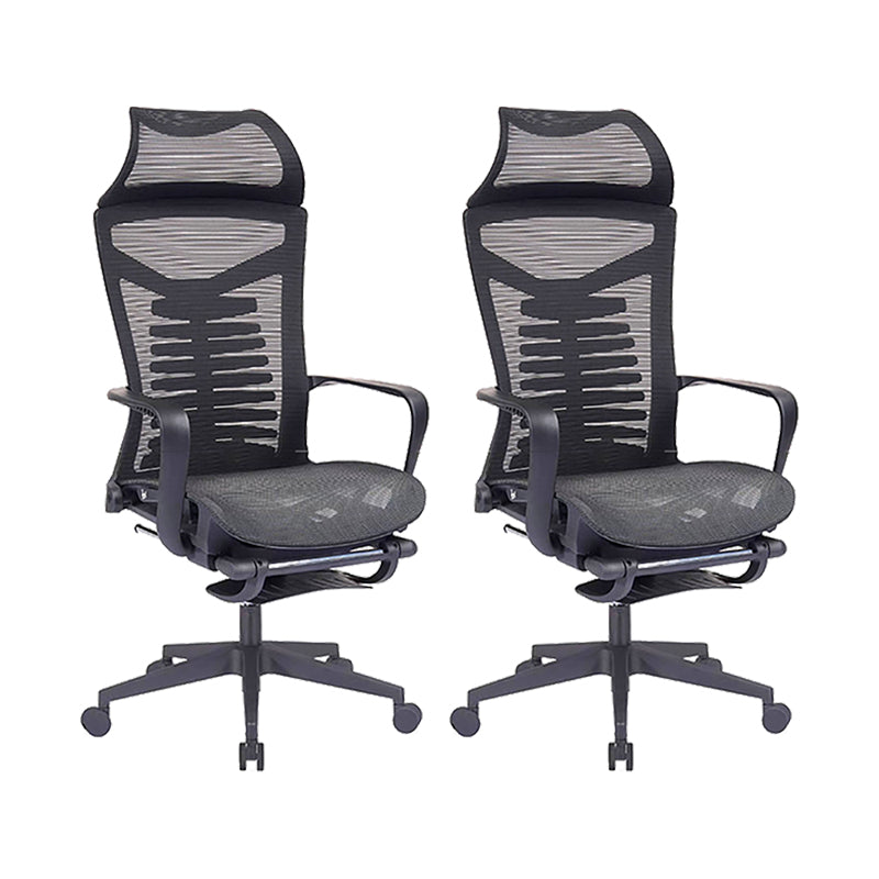 Modern Fixed Arms Office Chair Ergonomic Breathable AirGrid Chair