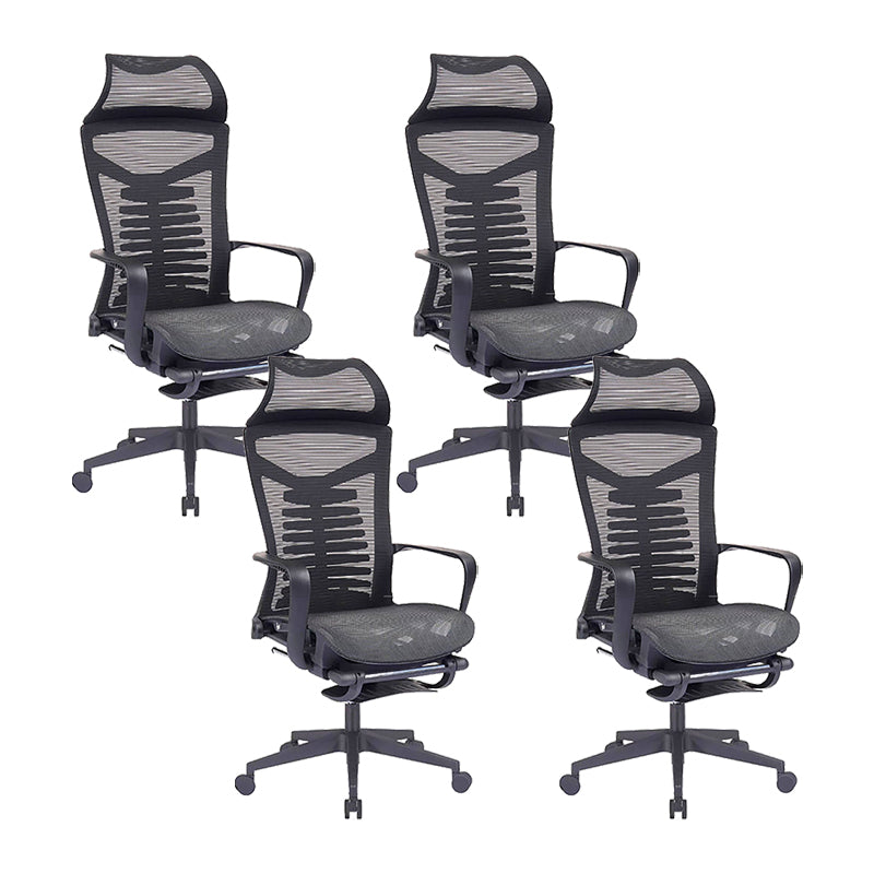 Modern Fixed Arms Office Chair Ergonomic Breathable AirGrid Chair