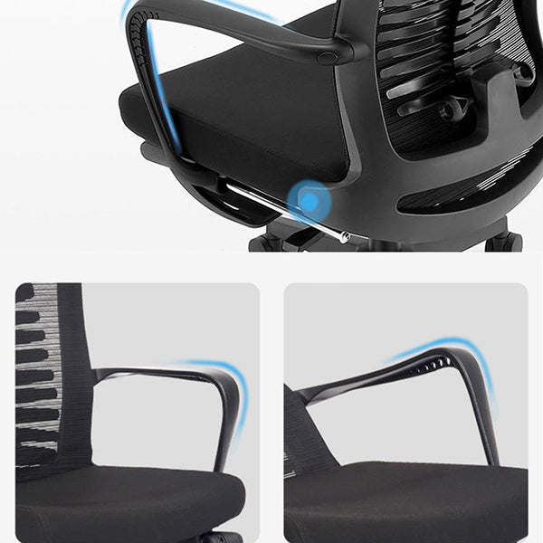 Modern Fixed Arms Office Chair Ergonomic Breathable AirGrid Chair