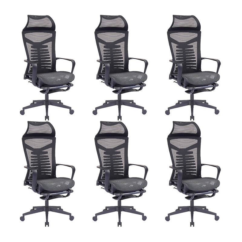 Modern Fixed Arms Office Chair Ergonomic Breathable AirGrid Chair