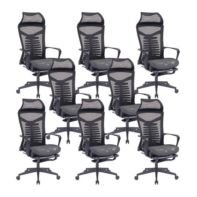 Modern Fixed Arms Office Chair Ergonomic Breathable AirGrid Chair