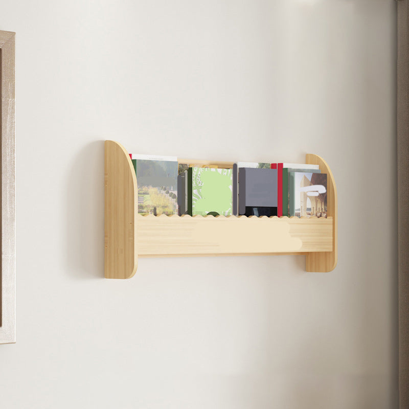 Floating Wooden Shelf Bookcase Modern & Contemporary Bookshelf