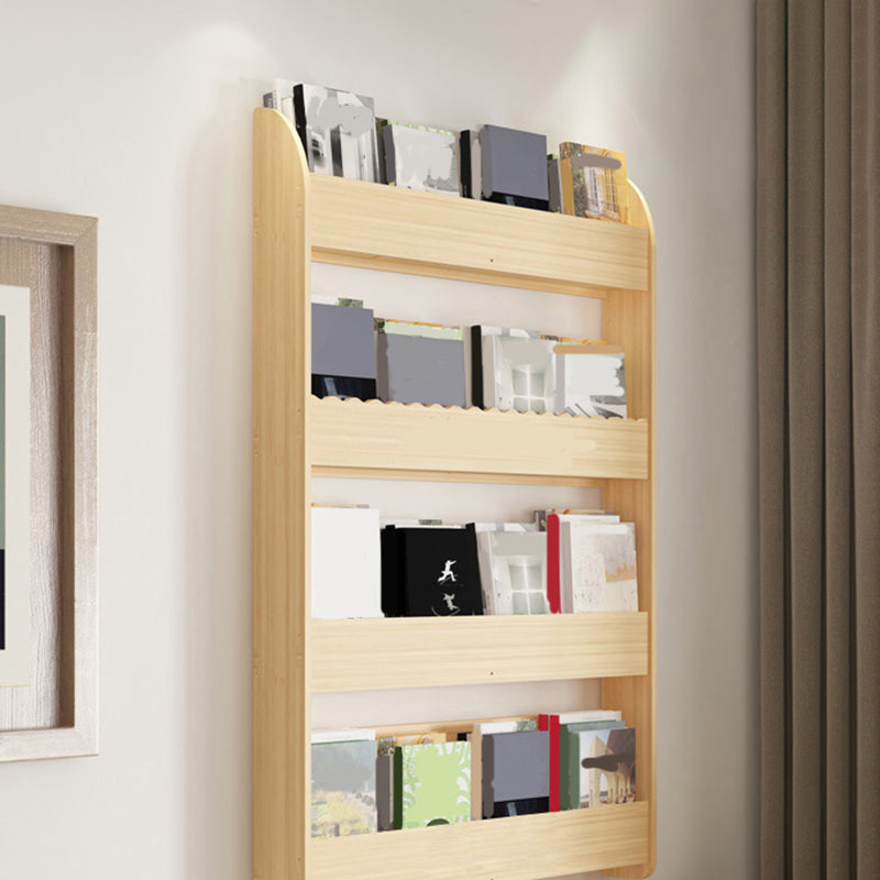 Floating Wooden Shelf Bookcase Modern & Contemporary Bookshelf