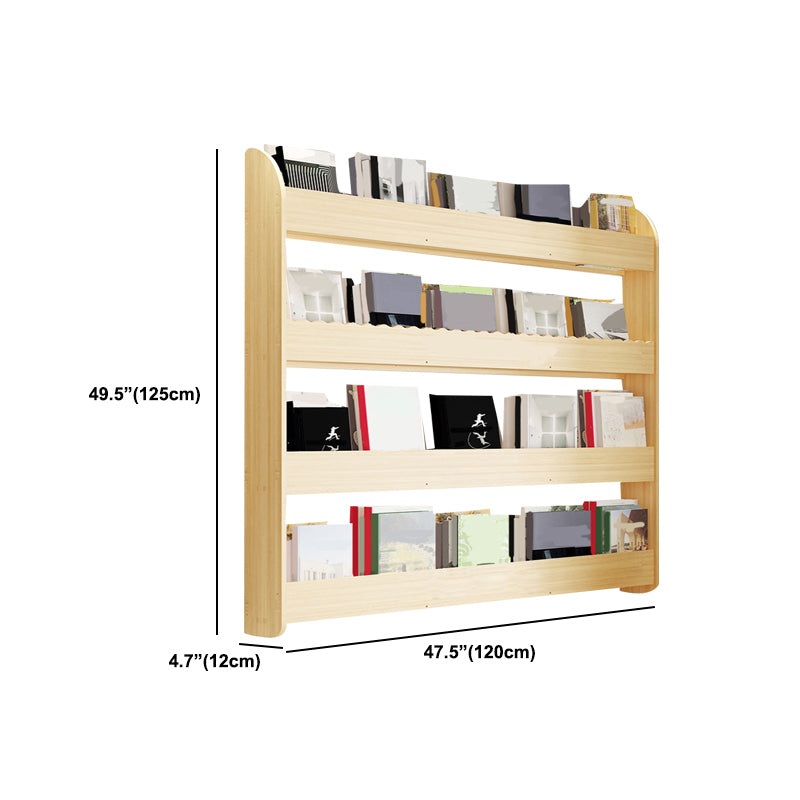 Floating Wooden Shelf Bookcase Modern & Contemporary Bookshelf