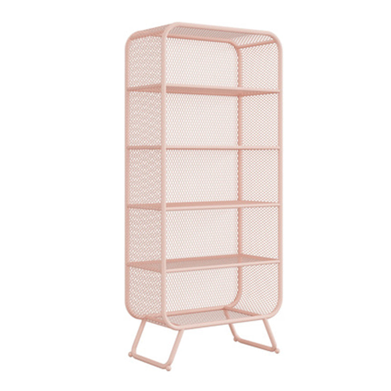 Iron Glam Book Shelf Shelves Included Bookcase Closed Back for Home Office