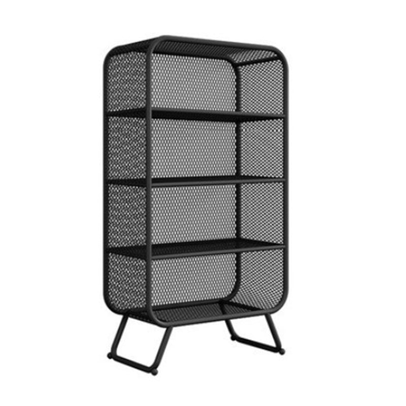 Iron Glam Book Shelf Shelves Included Bookcase Closed Back for Home Office