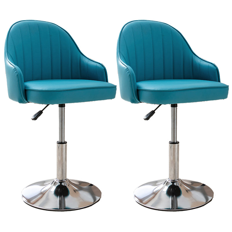 Modern Home Leather Barstool Swivel Adjustable Height Stools