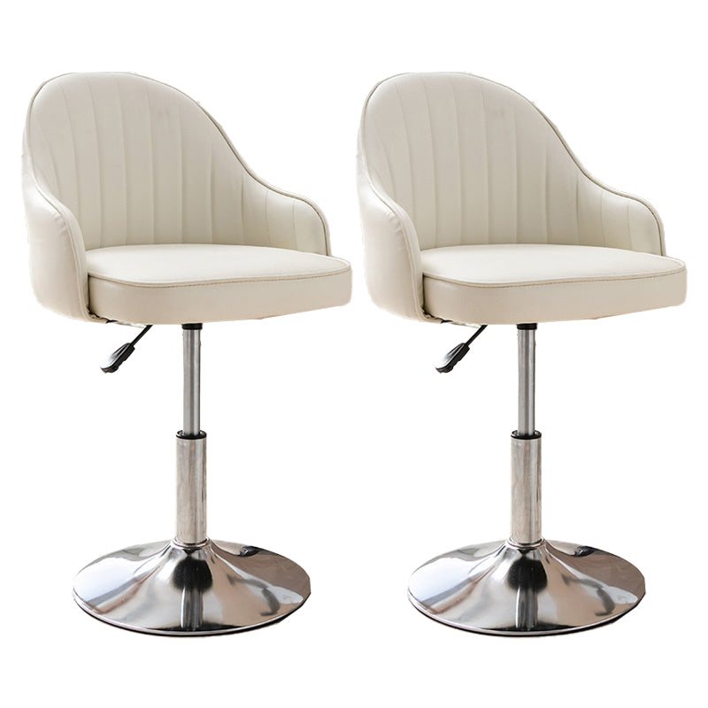 Modern Home Leather Barstool Swivel Adjustable Height Stools