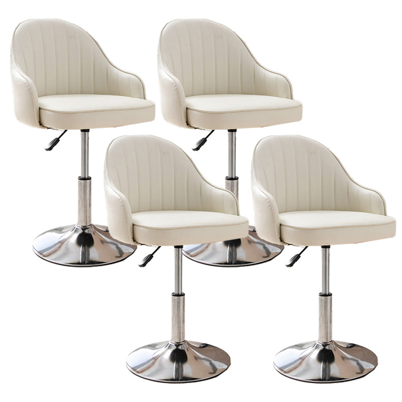 Modern Home Leather Barstool Swivel Adjustable Height Stools