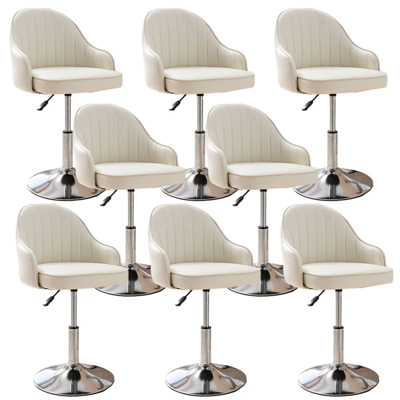 Modern Home Leather Barstool Swivel Adjustable Height Stools