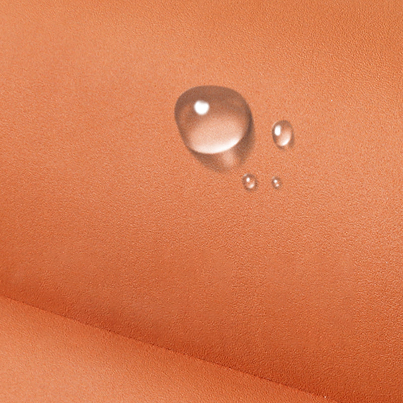 Modern Rocking Accent Chair Solid Fabric Upholstered Wood Frame Rocking Chair with Ottoman