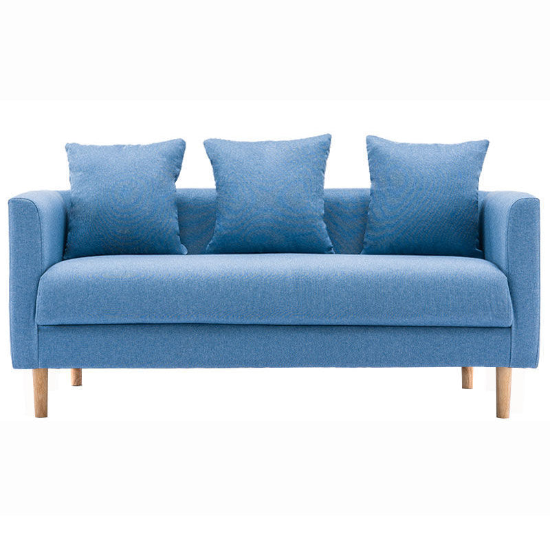 Linen Sofa Tuxedo Arm Tight Back 23.62" Wide Sofa for 3 people