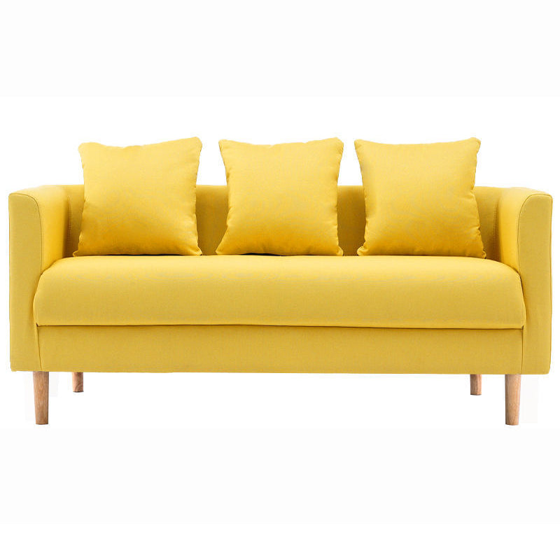 Linen Sofa Tuxedo Arm Tight Back 23.62" Wide Sofa for 3 people
